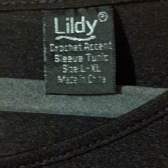 Flowy Long Black Blouse with wispy sleeves women's Large/XL - Picture 6 of 11